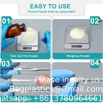 Wetenschapslaboratorium Micro Spatula Tweezer Sampler Set, roestvrij staal MulliPurpose Laboratory Sampling Mixing Pipette Set