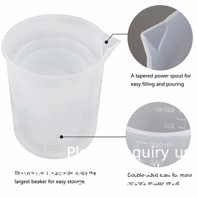 Plastic gegradueerde cilinders en bekers 5 pipetten, 10 ml 25 ml 50 ml 100 ml cilinders, 50 ml 100 ml 250 ml 500 ml 1000 ml