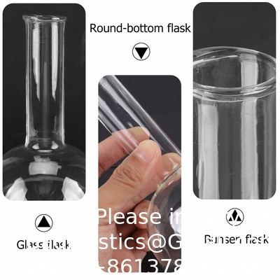 Plastic Flask Flat bottom Boiling Flask Glass Flask Round-bottom Flask Narrow mouth Flask Voor laboratorium wetenschappelijke klas