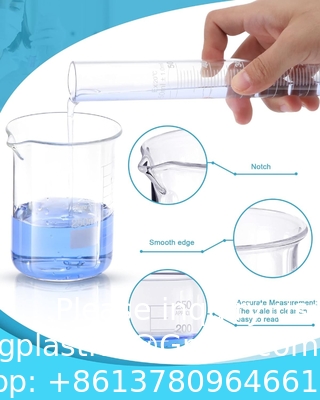Laboratorium glaswerk Set Beaker Flask Cylinder Set 3 glazen bekers 3 Erlenmeyer Flasken 3 gegradueerde meetcilinders