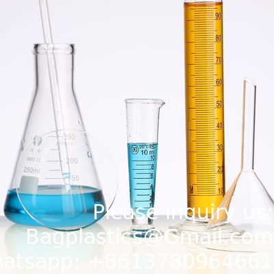 Laboratorium afgeronde meetbeker met spoot brede mond glas conisch beker vloeistof dispenser meetcilinder