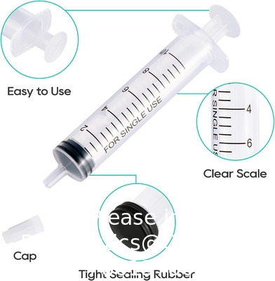10 ml spuitjes 100 verpakkingen Plastic kleine spuit met puntdop, meetspuit, orale spuit Wetenschappelijke laboratoria, voeding
