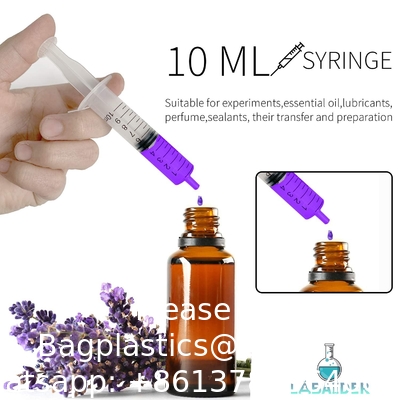 10 ml spuitjes 100 verpakkingen Plastic kleine spuit met puntdop, meetspuit, orale spuit Wetenschappelijke laboratoria, voeding