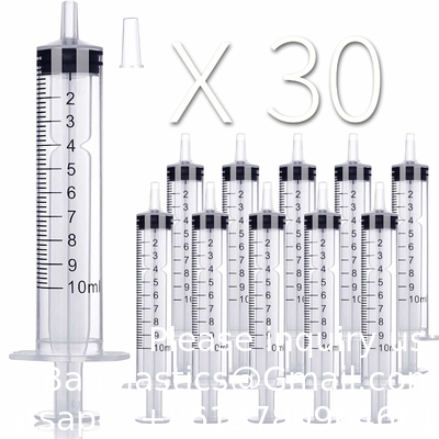 10 ml spuitjes 100 verpakkingen Plastic kleine spuit met puntdop, meetspuit, orale spuit Wetenschappelijke laboratoria, voeding