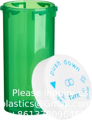 250 Pakket lege pillenflessen met doppen, Plastic 13 Dram medicijnflacons voor geneesmiddelen op recept, supplementen