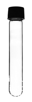 Borosilicaatglas serologische testbuizen met zwarte bakeliet schroefkappen Silicon Liner, Vol.30ml 20x150mm