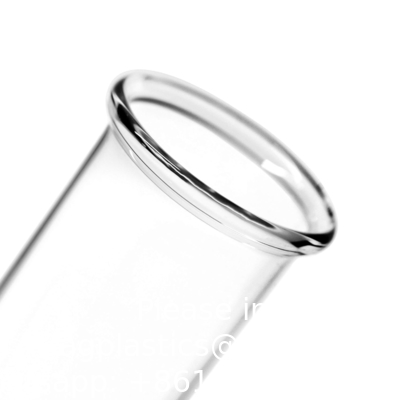 Borosilicaatglas serologische testbuizen met zwarte bakeliet schroefkappen Silicon Liner, Vol.30ml 20x150mm