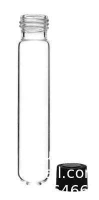 Borosilicaatglas serologische testbuizen met zwarte bakeliet schroefkappen Silicon Liner, Vol.30ml 20x150mm