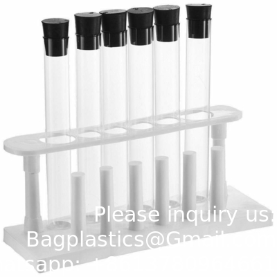 Borosilicaatglas serologische testbuizen met zwarte bakeliet schroefkappen Silicon Liner, Vol.30ml 20x150mm
