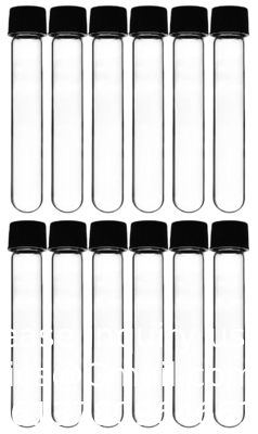 Borosilicaatglas serologische testbuizen met zwarte bakeliet schroefkappen Silicon Liner, Vol.30ml 20x150mm