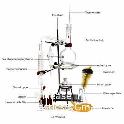 Destillateur Destillatie om je eigen essentiële olie, moonshine, 3.3 Boro alcohol Destillateur Chemie Lab Glaswaren te maken