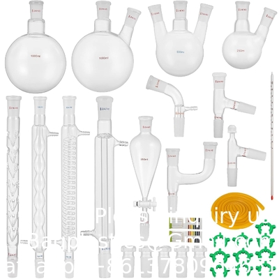 Laboratorium glaswerk 24/40 Chemie glaswerk 32PCS Chemie laboratorium glaswerk Kit Destillaties Separatie