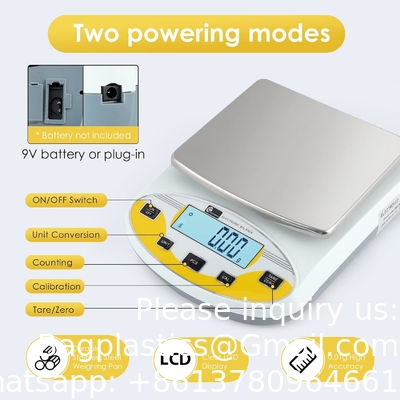 Laboratoriale schaal Laboratoriale analytische elektronische balans Digitale schaal Apotheek Juwelen schaal 110V Gekalibreerd ((5000g,