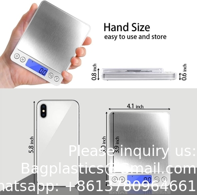 Digitale keukenschaal 3000g/0.1g, Pocket Food Scale 6 meetmodus, LCD, Tare, Digitale schaal Gram en ounces