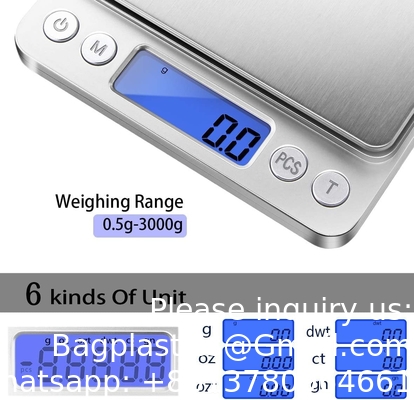 Digitale keukenschaal 3000g/0.1g, Pocket Food Scale 6 meetmodus, LCD, Tare, Digitale schaal Gram en ounces