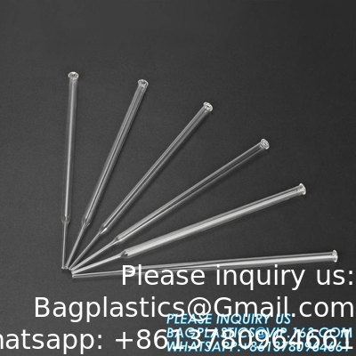 Glasdruppelpipetten, dik borosilicaatglasdruppelpipetten 3 ml niet-gegradeerde vloeistoftransferpipetten voor laboratorium