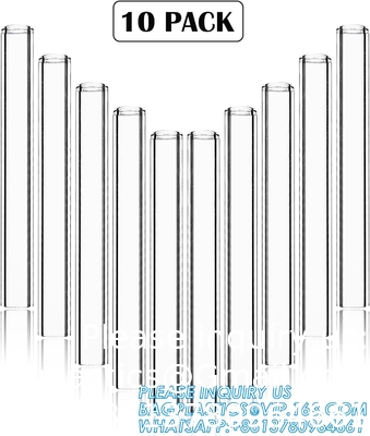 4 inch lang 10 stukjes glas borosilicaat blaasbuizen 12 mm OD 2 mm dikke wandbuizen, heldere buizen voor kunst zelfstandig