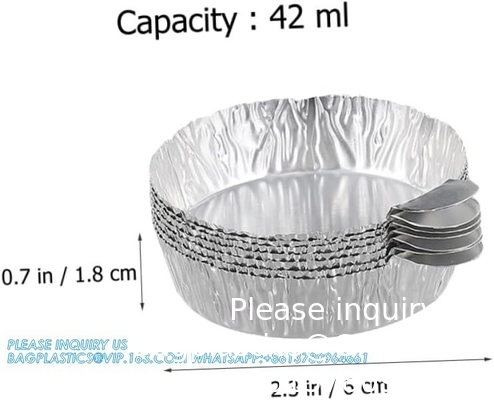 Aluminium weegboten Vloeibare mengfoliebakken Aluminium weegplaat Folie herbruikbare chemie weegplaat voor laboratorium