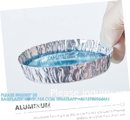 Aluminium weegboten Vloeibare mengfoliebakken Aluminium weegplaat Folie herbruikbare chemie weegplaat voor laboratorium