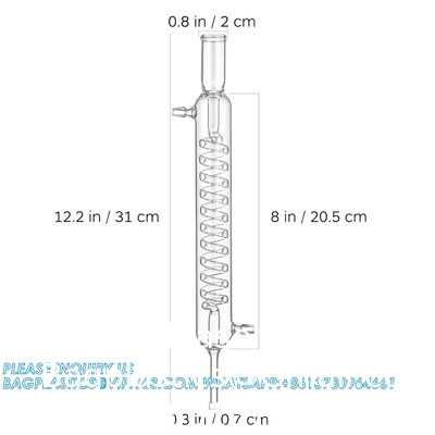 Destillatie Chemie laboratorium Glaswerk Tube Glas Chemie Laboratorium Tube Allihn Condenser Glas Soxhlet Extractor