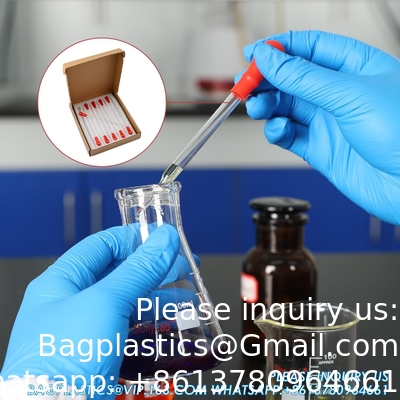 Glasdruppelpipetten, dik borosilicaatglasdruppelpipetten 3 ml niet-gegradeerde vloeistoftransferpipetten