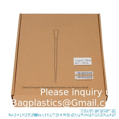 Glasdruppelpipetten, dik borosilicaatglasdruppelpipetten 3 ml niet-gegradeerde vloeistoftransferpipetten