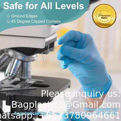 Microscoopplaatjes en -deksels, lege glazen plaatjes voor microscoop - 50 plaatjes, 100 deksels - voor microscopie