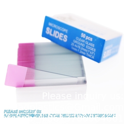 Blank microscoop glazen dia voor biologische experimenten Microscoop bevroren einddia bereid 7105 7109