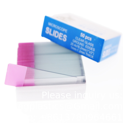 Blank microscoop glazen dia voor biologische experimenten Microscoop bevroren einddia bereid 7105 7109