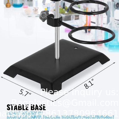 Metalen van laboratoriumkwaliteit Set - Steunstand Premium ijzermateriaal Laboratoriumsteunstand Laboratoriumclamp Flaskclamp