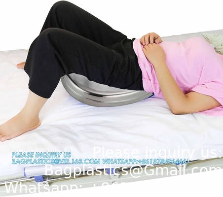 Stable bedpan Heavy Duty glad gemaakt voor bedgebonden patiënt, staal bedpan voor medische centra