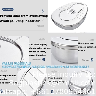 Stable bedpan Heavy Duty glad gemaakt voor bedgebonden patiënt, staal bedpan voor medische centra