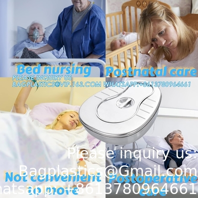Stable bedpan Heavy Duty glad gemaakt voor bedgebonden patiënt, staal bedpan voor medische centra