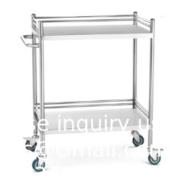 Laboratorium rolwagen 3 planken plank roestvrij staal rolwagen catering tandheelkundige utility cart commercieel wiel dolly