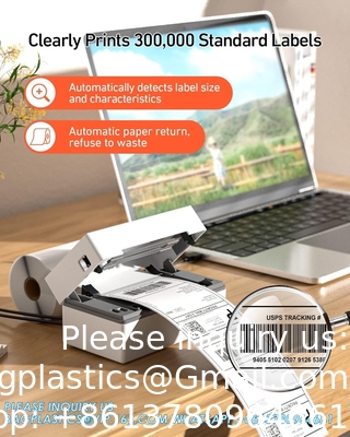 4x6 USB-thermische etikettenprinter, desktop barcode etikettenprinter voor het verzenden van pakketten