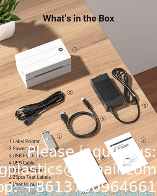 4x6 USB-thermische etikettenprinter, desktop barcode etikettenprinter voor het verzenden van pakketten