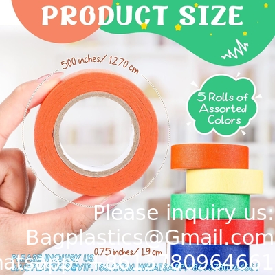 Lab labeling tape Variety Pack 500 inch Long X 3/4 inch Breed Lab labeling tape 5 diverse kleuren tape