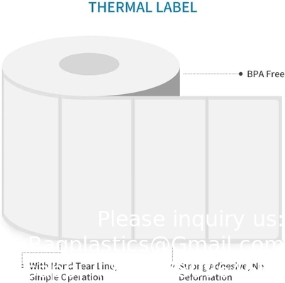 4&quot; x 2&quot; (102 mm x 51 mm) Barcode verzending &amp; multifunctionele etiketten, premium kleefmiddel &amp; geperforeerd etikettenprinter