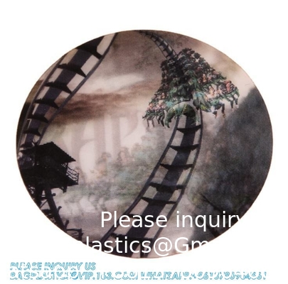 Anime Cartoon Custom 3D Lenticulaire Sticker Holografische label rollen Demon Slayer Lenticulaire 3d Anime bottlelabel