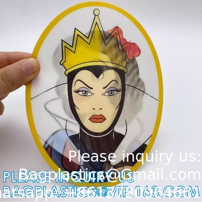 Anime Cartoon Custom 3D Lenticulaire Sticker Holografische label rollen Demon Slayer Lenticulaire 3d Anime bottlelabel