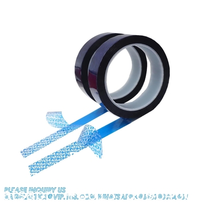 Serienummerd rood Tamper Proof Security Tape (48mm X 50m X 2mil, 100% totale overdracht, Ultra-dikke ¢ Void ¢