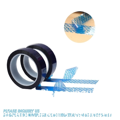 Serienummerd rood Tamper Proof Security Tape (48mm X 50m X 2mil, 100% totale overdracht, Ultra-dikke ¢ Void ¢