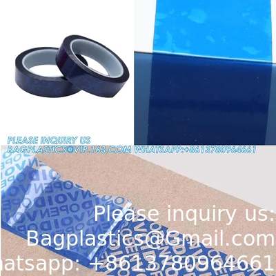 Serienummerd rood Tamper Proof Security Tape (48mm X 50m X 2mil, 100% totale overdracht, Ultra-dikke ¢ Void ¢