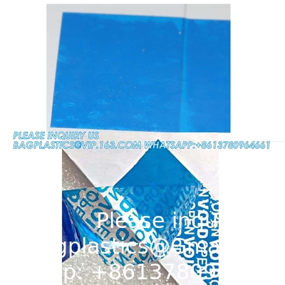 Serienummerd rood Tamper Proof Security Tape (48mm X 50m X 2mil, 100% totale overdracht, Ultra-dikke ¢ Void ¢