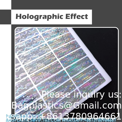 Authentieke hologram-etiketten/stickers Zilveren overdracht Tamper bewijs van veiligheid Garantie Nul zegels/stickers Hoge veiligheid