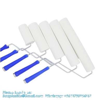 Hoge kleefstof Herbruikbare wasbare vloer Plafondschoonmaak Silicone Kleverige lint Roller kleverige kleverige rubber siliciumstof