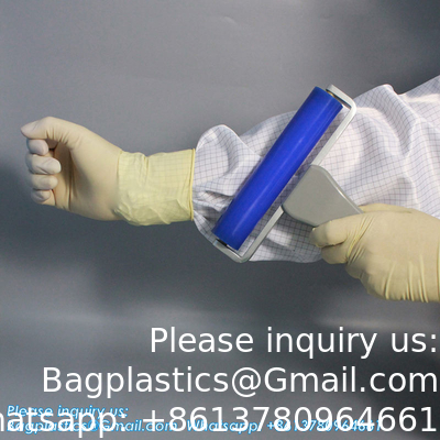 Hoge kleefstof Herbruikbare wasbare vloer Plafondschoonmaak Silicone Kleverige lint Roller kleverige kleverige rubber siliciumstof