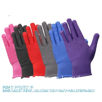 PVC-handschoenen met stippels PVC-handschoenen voor het afvoeren van spullen slijtvast Amd-anti-slip-bescherming van het werk Kleefhandschoenen voor mannen en vrouwen