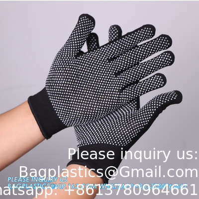 PVC-handschoenen met stippels PVC-handschoenen voor het afvoeren van spullen slijtvast Amd-anti-slip-bescherming van het werk Kleefhandschoenen voor mannen en vrouwen