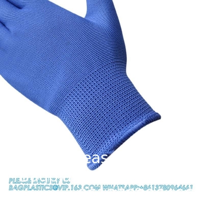 PVC-handschoenen met stippels PVC-handschoenen voor het afvoeren van spullen slijtvast Amd-anti-slip-bescherming van het werk Kleefhandschoenen voor mannen en vrouwen